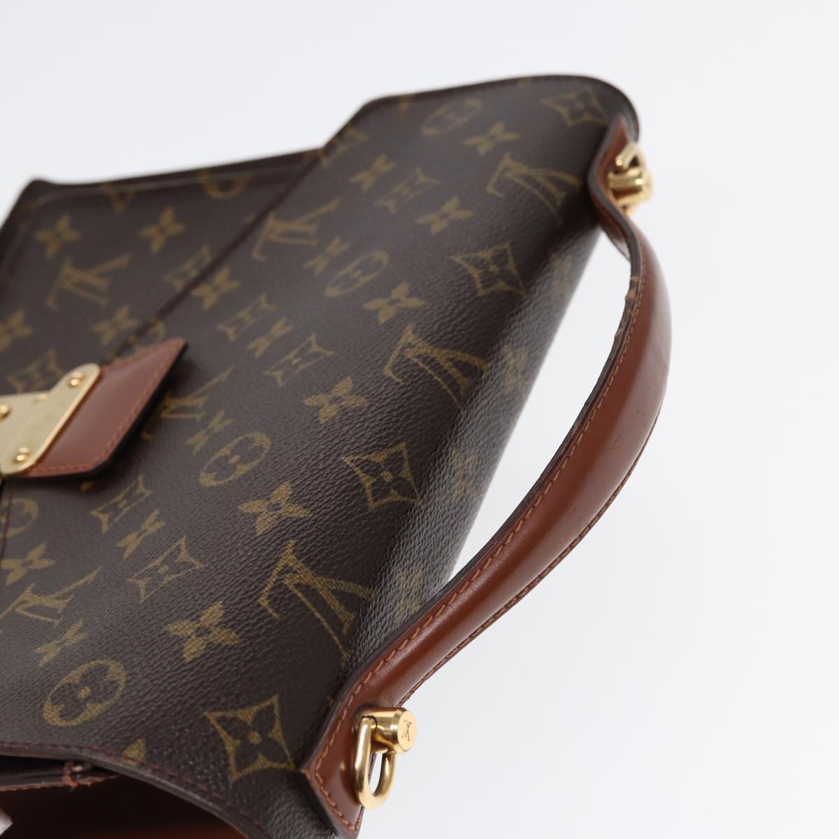 LOUIS VUITTON Monogram Monceau 28 Hand Bag 2way M51185 LV Auth bs17248