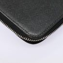 LOUIS VUITTON Taiga Zippy WalletVertical Long Wallet Ardoise M32822 Auth bs17252-15