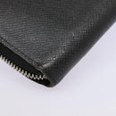 LOUIS VUITTON Taiga Zippy WalletVertical Long Wallet Ardoise M32822 Auth bs17252-16