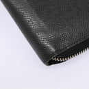 LOUIS VUITTON Taiga Zippy WalletVertical Long Wallet Ardoise M32822 Auth bs17252-7