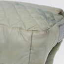 CHANEL Small Messenger Cococoon Shoulder Bag Nylon Gray Silver CC Auth bs17253-12