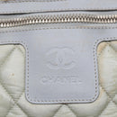 CHANEL Small Messenger Cococoon Shoulder Bag Nylon Gray Silver CC Auth bs17253-14