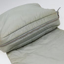 CHANEL Small Messenger Cococoon Shoulder Bag Nylon Gray Silver CC Auth bs17253-16