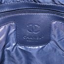 CHANEL Small Messenger Cococoon Shoulder Bag Nylon Gray Silver CC Auth bs17253-17