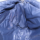 CHANEL Small Messenger Cococoon Shoulder Bag Nylon Gray Silver CC Auth bs17253-19