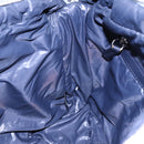 CHANEL Small Messenger Cococoon Shoulder Bag Nylon Gray Silver CC Auth bs17253-20