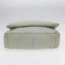 CHANEL Small Messenger Cococoon Shoulder Bag Nylon Gray Silver CC Auth bs17253-9