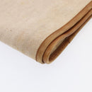 HERMES Garment Cover Canvas Leather Beige Auth bs17258-15