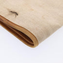 HERMES Garment Cover Canvas Leather Beige Auth bs17258-16