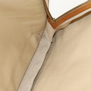 HERMES Garment Cover Canvas Leather Beige Auth bs17258-24