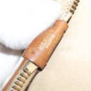 HERMES Garment Cover Canvas Leather Beige Auth bs17258-12