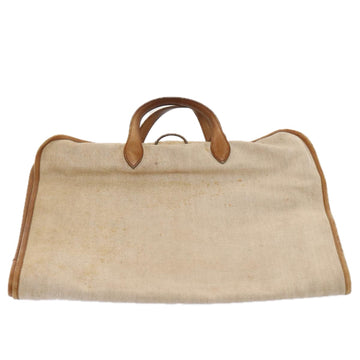 HERMES Garment Cover Canvas Leather Beige Auth bs17258 - 0
