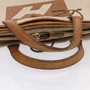 HERMES Garment Cover Canvas Leather Beige Auth bs17258-7