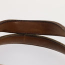 HERMES Garment Cover Canvas Leather Beige Auth bs17258-14