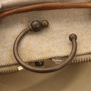 HERMES Garment Cover Canvas Leather Beige Auth bs17258-8