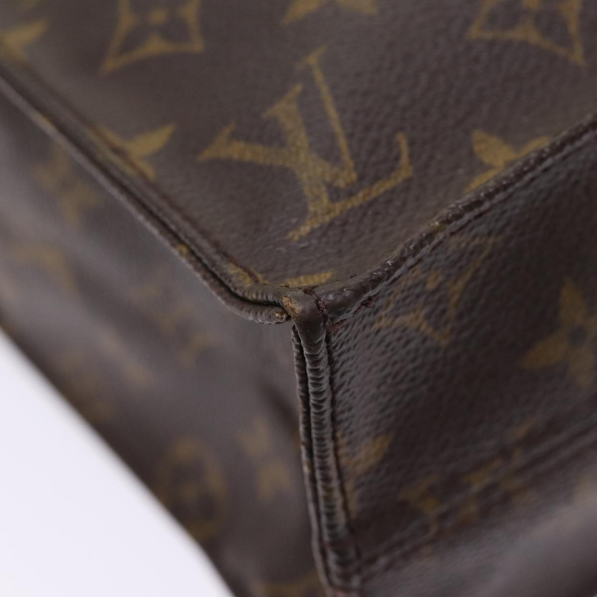 LOUIS VUITTON Monogram Sac Plat Hand Bag M51140 LV Auth bs17282