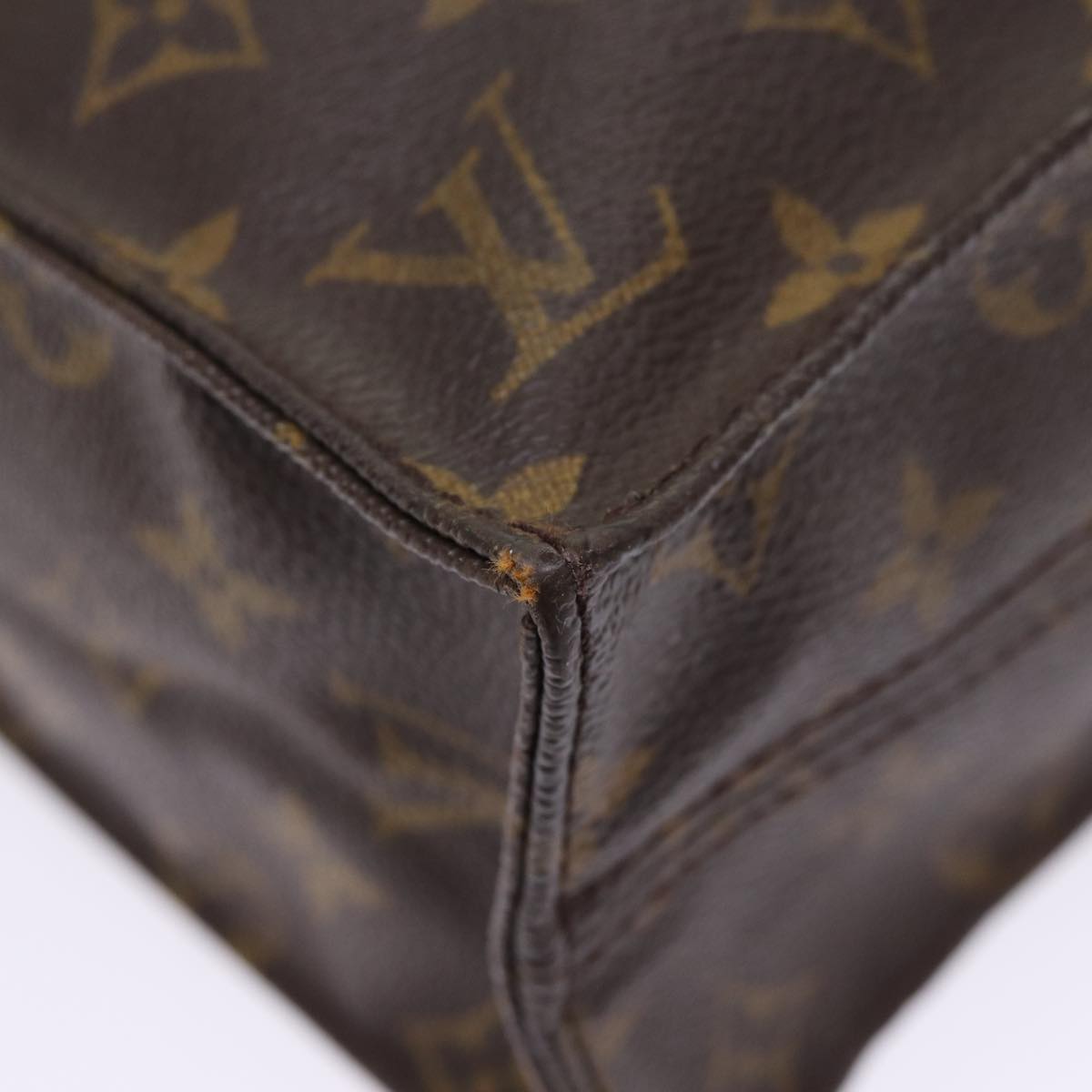 LOUIS VUITTON Monogram Sac Plat Hand Bag M51140 LV Auth bs17282