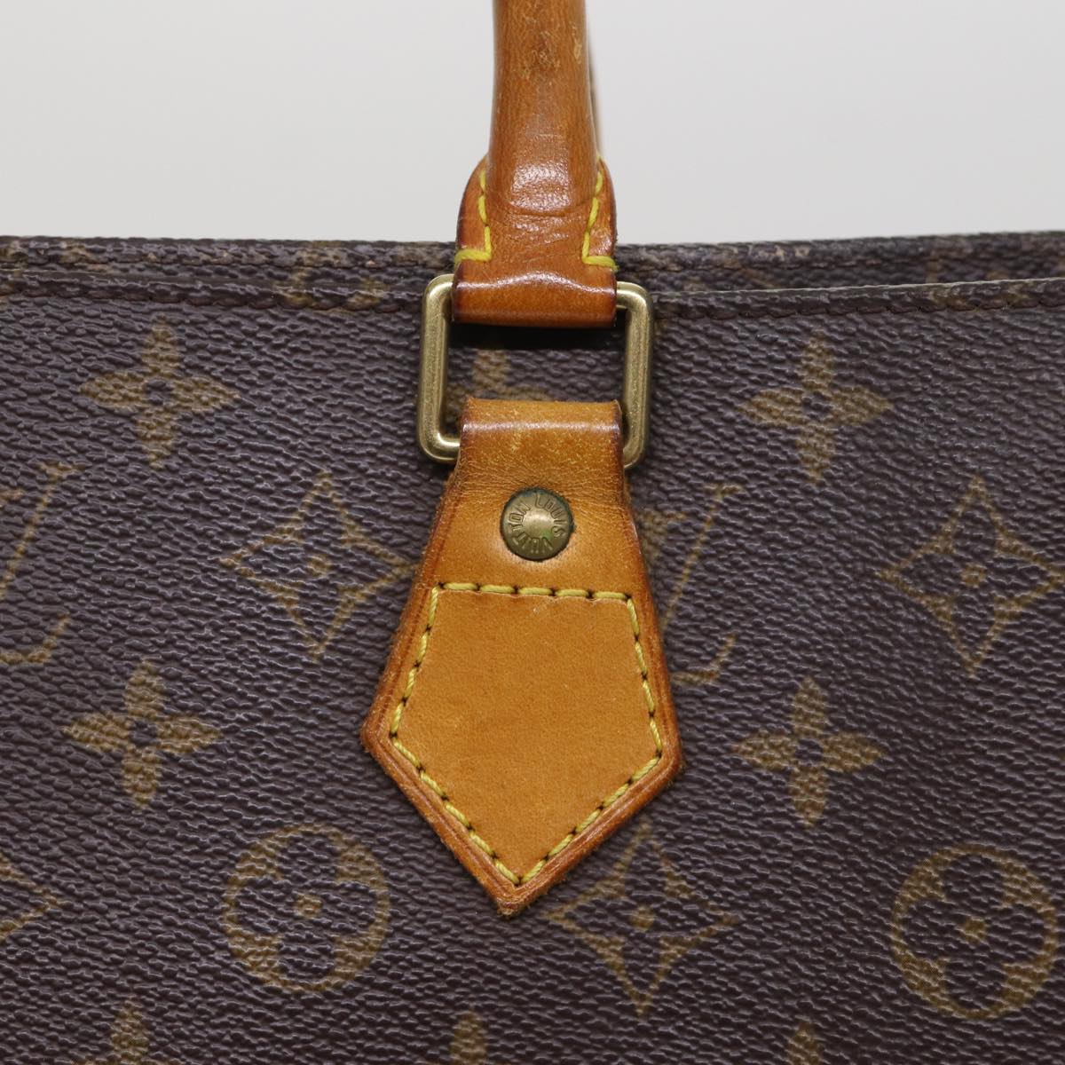 LOUIS VUITTON Monogram Sac Plat Hand Bag M51140 LV Auth bs17282