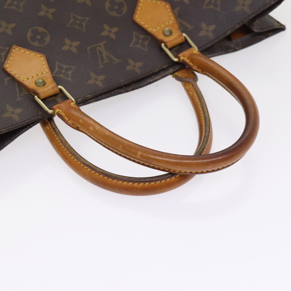 LOUIS VUITTON Monogram Sac Plat Hand Bag M51140 LV Auth bs17282