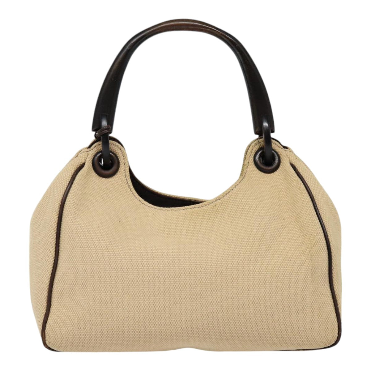 GUCCI Hand Bag Canvas Outlet Beige 106495 Auth bs17290