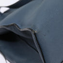 LOEWE Anagram Tote Bag Leather Blue Auth bs17302-9