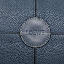 LOEWE Anagram Tote Bag Leather Blue Auth bs17302-17