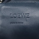 LOEWE Anagram Tote Bag Leather Blue Auth bs17302-23