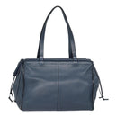 LOEWE Anagram Tote Bag Leather Blue Auth bs17302-2