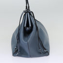 LOEWE Anagram Tote Bag Leather Blue Auth bs17302-3