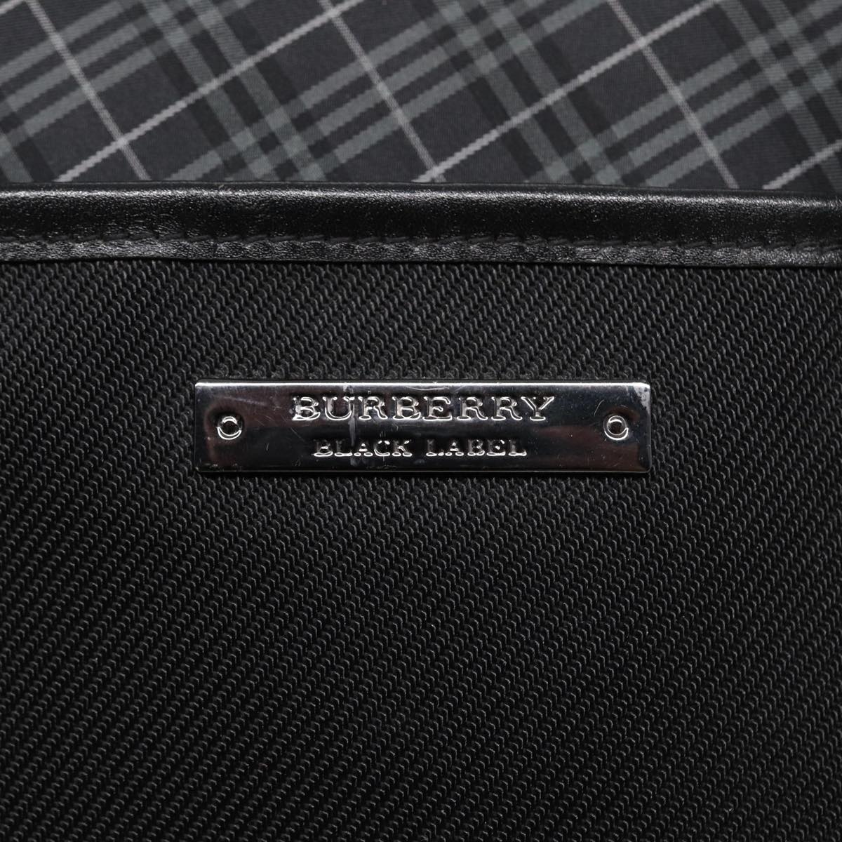 BURBERRY Black label Business Bag Nylon Black Auth bs17312