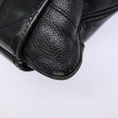 BURBERRY Shoulder Bag Leather Black Gold Auth bs17314-9