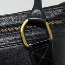 BURBERRY Shoulder Bag Leather Black Gold Auth bs17314-17
