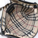 BURBERRY Shoulder Bag Leather Black Gold Auth bs17314-12
