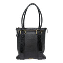BURBERRY Shoulder Bag Leather Black Gold Auth bs17314-13