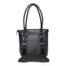 BURBERRY Shoulder Bag Leather Black Gold Auth bs17314-2