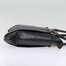 BURBERRY Shoulder Bag Leather Black Gold Auth bs17314-4