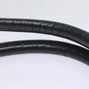 BURBERRY Shoulder Bag Leather Black Gold Auth bs17314-8