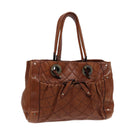 BALLY Hand Bag Leather Brown Auth bs17323-1