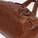 BALLY Hand Bag Leather Brown Auth bs17323-9
