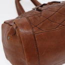 BALLY Hand Bag Leather Brown Auth bs17323-14
