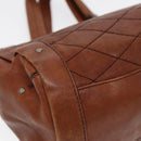 BALLY Hand Bag Leather Brown Auth bs17323-16