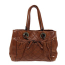 BALLY Hand Bag Leather Brown Auth bs17323-13