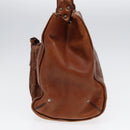 BALLY Hand Bag Leather Brown Auth bs17323-4