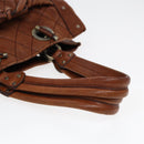 BALLY Hand Bag Leather Brown Auth bs17323-7