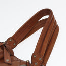 BALLY Hand Bag Leather Brown Auth bs17323-8