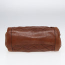 BALLY Hand Bag Leather Brown Auth bs17323-5