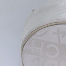 CHANEL Purse Pouch Canvas White CC Auth bs17327-7