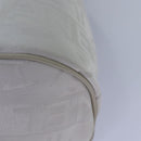 CHANEL Purse Pouch Canvas White CC Auth bs17327-16