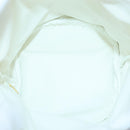 CHANEL Purse Pouch Canvas White CC Auth bs17327-10