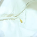 CHANEL Purse Pouch Canvas White CC Auth bs17327-19